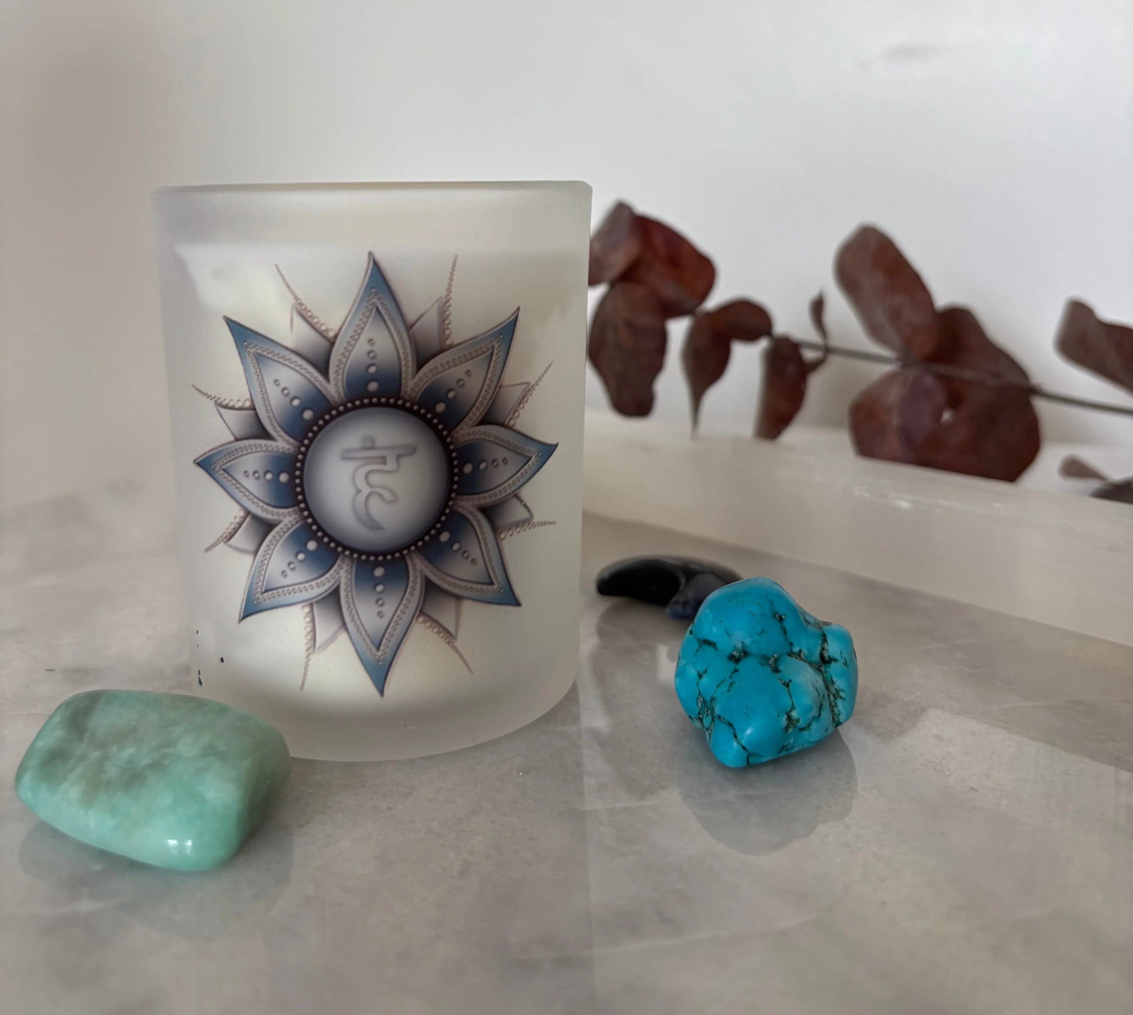Throat Chakra Balancing Candle