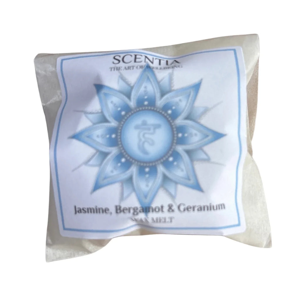 Hand-poured Throat Chakra Balancing Wax Melt bar designed to support clear communication and self-expression. Crafted with premium wax and a harmonious fragrance blend, this chakra-inspired wax melt fills your home with a calming, uplifting aroma while creating a peaceful atmosphere for mindfulness, meditation, and relaxation.”