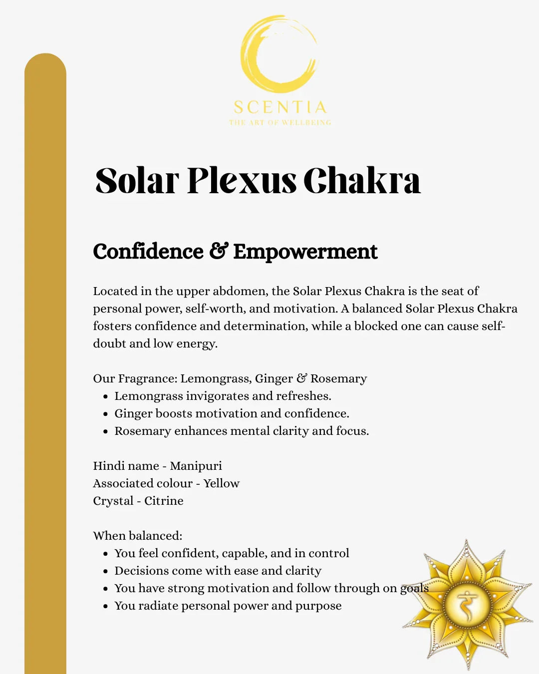Solar Plexus Balancing Candle
