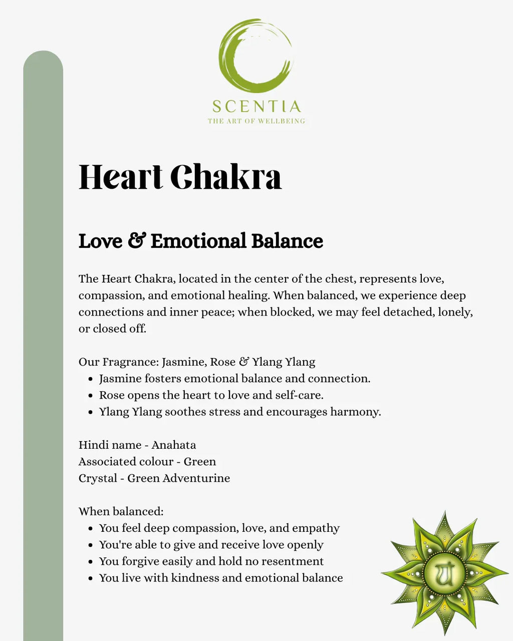 Heart Chakra Balancing Candle