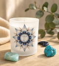 Transform Your Voice: Throat Chakra Candle for Enhanced Communication & Expression