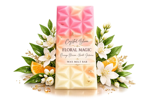 Orange blossom and neroli highly fragranced hand poured wax melt bar with long lasting scent
